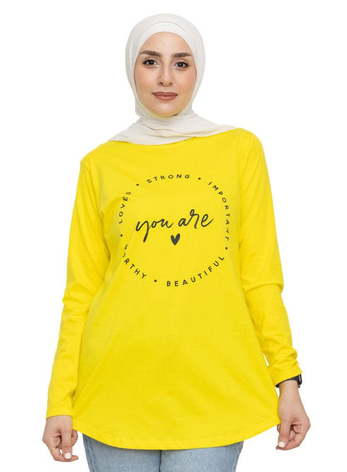 Lemon Printed Long - Sleeve Design 6 - Khotwh